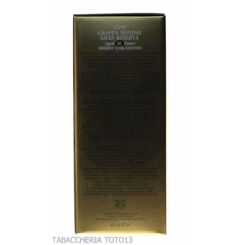 Nonino Riserva 20 years old Sherry cask Vol.43% Cl.70 - Spirits - Marcs