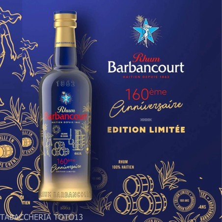 Barbancourt 160th anniversary 8 ans Vol.43% Cl.70 - Distillati