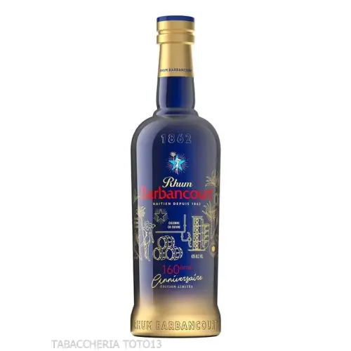 Barbancourt 160th anniversary 8 ans Vol.43% Cl.70 - Distillati