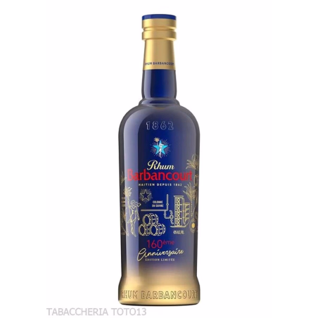 Barbancourt 160th anniversary 8 ans Vol.43% Cl.70 - Distillati