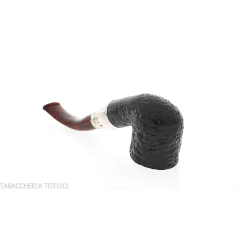 Peterson Newgrange spigot Sandblasted 01 Fishtail Bent Pot - Pipe