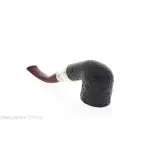 Peterson Newgrange spigot Sandblasted 01 Fishtail Bent Pot - Pipe