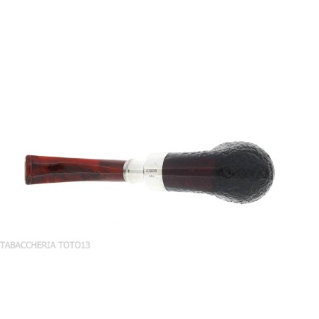 Peterson Newgrange spigot Sandblasted 01 Fishtail Bent Pot - Pipe