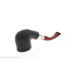 Peterson Newgrange spigot Sandblasted 01 Fishtail Bent Pot - Pipe