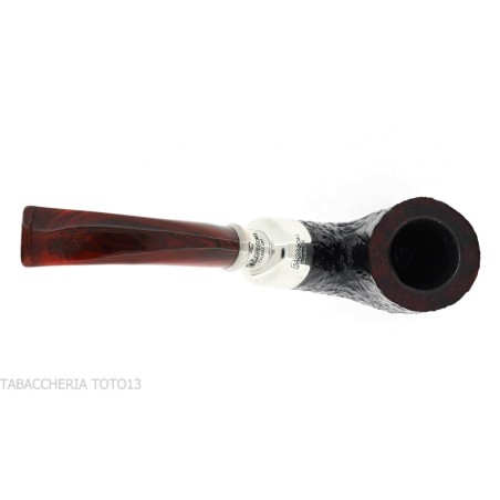 Peterson Newgrange spigot Sandblasted 01 Fishtail Bent Pot - Pipe