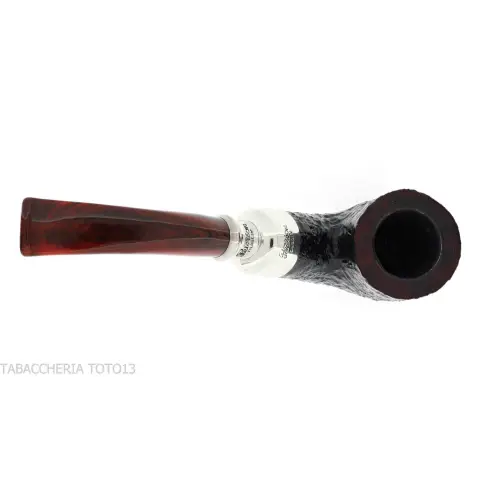 Peterson Newgrange spigot Sandblasted 01 Fishtail Bent Pot - Pipe