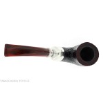 Peterson Newgrange spigot Sandblasted 01 Fishtail Bent Pot - Pipe