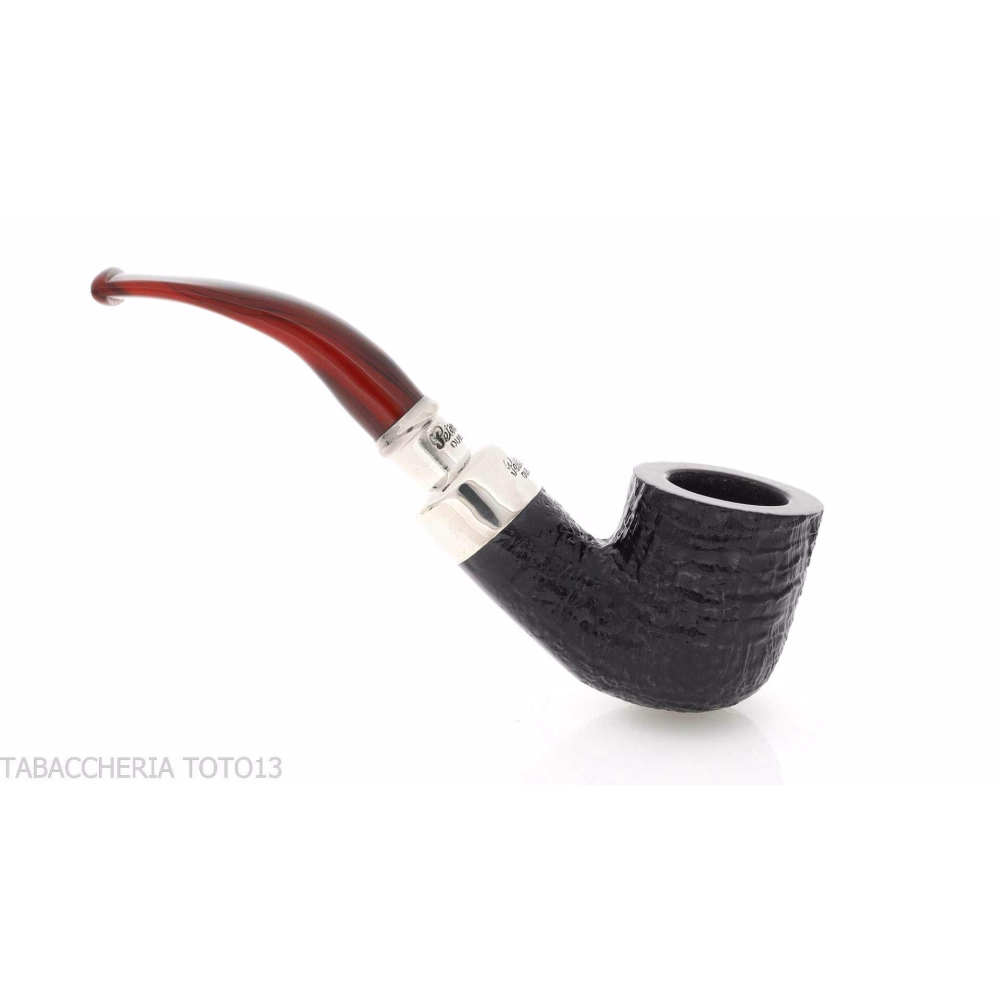Peterson Newgrange spigot Sandblasted 01 Fishtail - Pipe Pour le Tabac - Racine naturelle