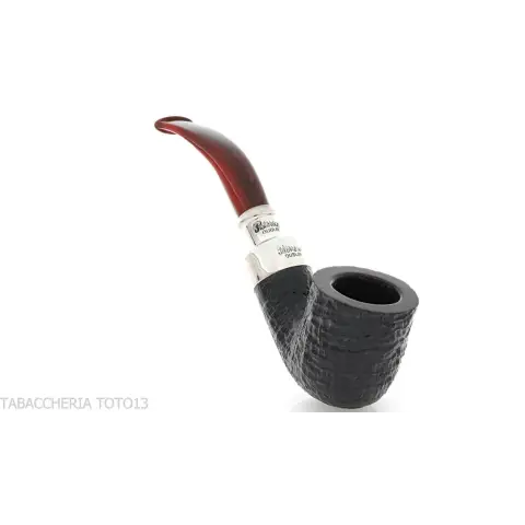 Peterson Newgrange spigot Sandblasted 01 Fishtail Bent Pot - Pipe