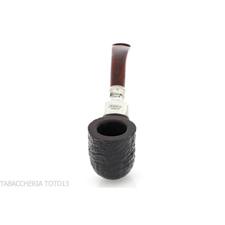 Peterson Newgrange spigot Sandblasted 01 Fishtail Bent Pot - Pipe