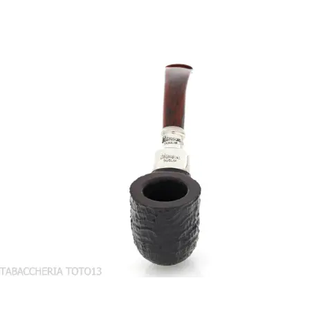 Peterson Newgrange spigot Sandblasted 01 Fishtail Bent Pot - Pipe