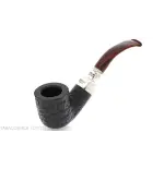 Peterson Newgrange spigot Sandblasted 01 Fishtail Bent Pot - Pipe