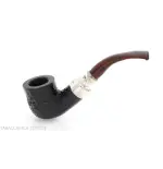 Peterson Newgrange spigot Sandblasted 01 Fishtail Bent Pot - Pipe