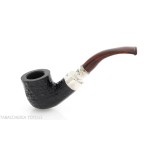 Peterson Newgrange spigot Sandblasted 01 Fishtail - Pipe Pour le Tabac - Racine naturelle