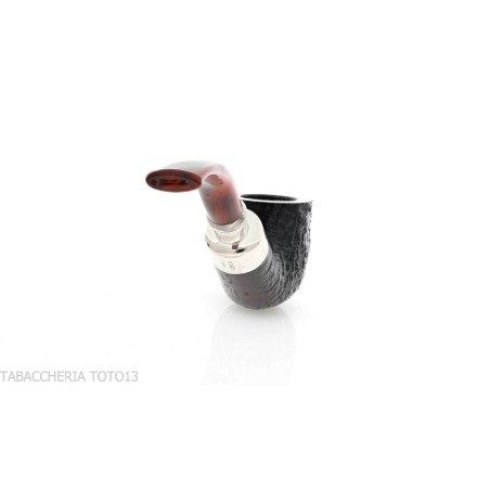 Peterson Newgrange spigot Sandblasted 01 Fishtail Bent Pot - Pipe