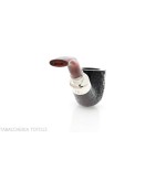 Peterson Newgrange spigot Sandblasted 01 Fishtail Bent Pot - Pipe