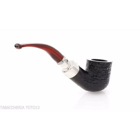 Peterson Newgrange spigot Sandblasted 01 Fishtail - Pipe Pour le Tabac - Racine naturelle