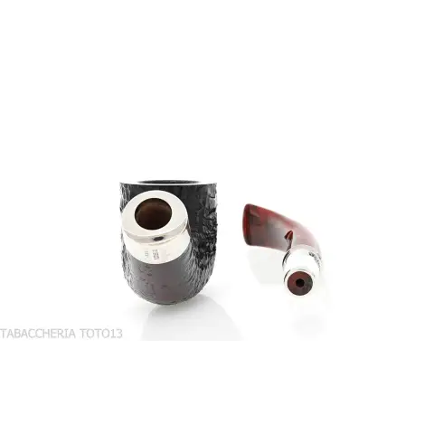 Peterson Newgrange spigot Sandblasted 01 Fishtail Bent Pot - Pipe
