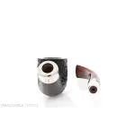 Peterson Newgrange spigot Sandblasted 01 Fishtail Bent Pot - Pipe