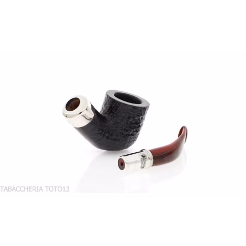 Peterson Newgrange spigot Sandblasted 01 Fishtail - Pipe Pour le Tabac - Racine naturelle