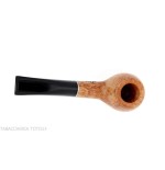Pipe forme Apple semi-courbée en bruyère naturelle brillante - Pipe Pour le Tabac - Racine naturelle