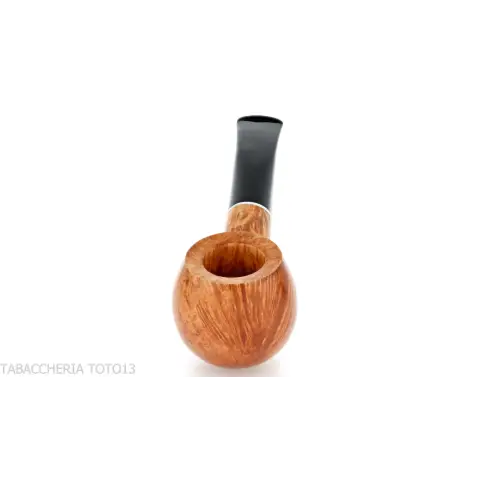 Semi-curved Apple shape pipe in natural shiny briar - Tobacco Pipes - Natural root
