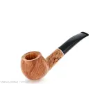 Semi-curved Apple shape pipe in natural shiny briar - Tobacco Pipes - Natural root