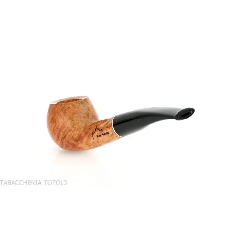 Semi-curved Apple shape pipe in natural shiny briar - Tobacco Pipes - Natural root