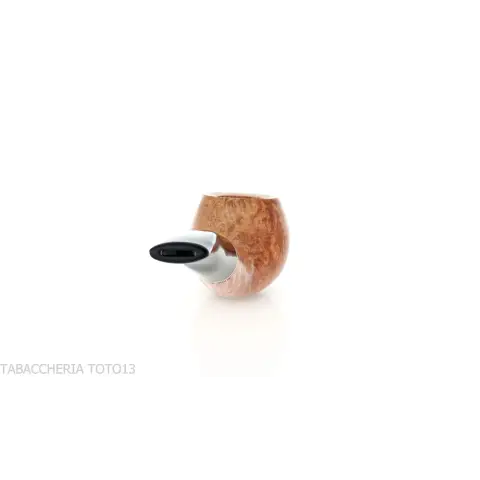 Semi-curved Apple shape pipe in natural shiny briar - Tobacco Pipes - Natural root