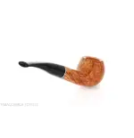 Semi-curved Apple shape pipe in natural shiny briar - Tobacco Pipes - Natural root