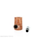 Cherrywood shape pipe in natural shiny briar - Tobacco Pipes - Natural root