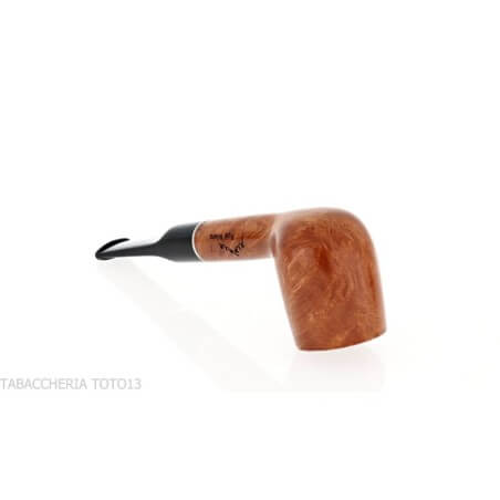 Straight Billiard shaped pipe in natural glossy briar with saddle stem Pipe Milano Milano pipe