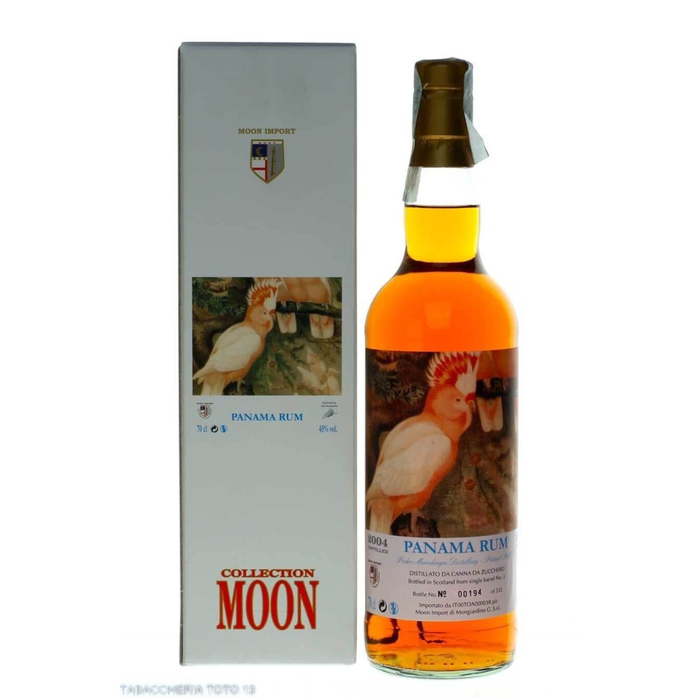 Panama Rum I Parrots Moon Import by Pepi Mongiardino Vol.45% Cl.70 - Spirits - Molasses