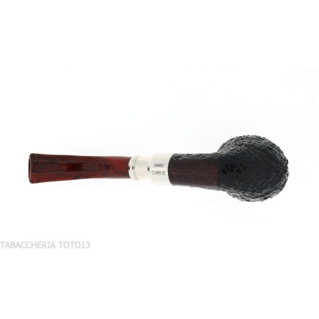 Peterson Newgrange spigot Sandblasted 69 Fishtail Bent Billiard - Pipe
