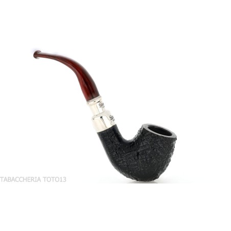Peterson Newgrange spigot Sandblasted 69 Fishtail Bent Billiard - Pipe