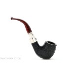 Peterson Newgrange spigot Sandblasted 69 Fishtail Bent Billiard - Pipe