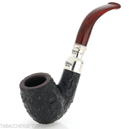 Peterson Newgrange spigot Sandblasted 69 Fishtail Bent Billiard - Pipe