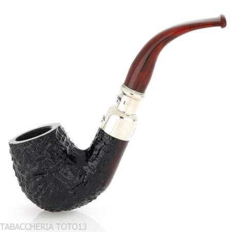 Peterson Newgrange spigot Sandblasted 69 Fishtail Bent Billiard - Pipe