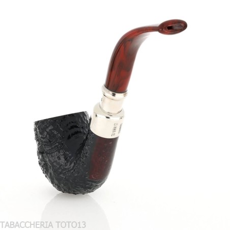 Peterson Newgrange spigot Sandblasted 69 Fishtail Bent Billiard - Pipe