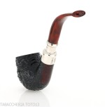 Peterson Newgrange spigot Sandblasted 69 Fishtail Bent Billiard - Pipe