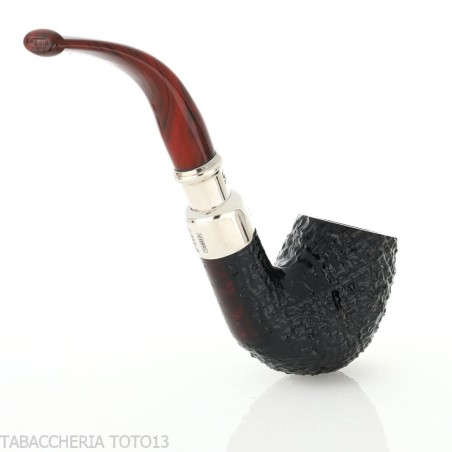 Peterson Newgrange spigot Sandblasted 69 Fishtail Bent Billiard - Pipe