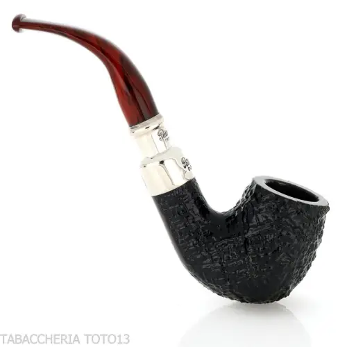 Peterson Newgrange spigot Sandblasted 69 Fishtail Bent Billiard - Pipe