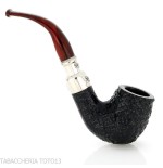 Peterson Newgrange spigot Sandblasted 69 Fishtail Bent Billiard - Pipe