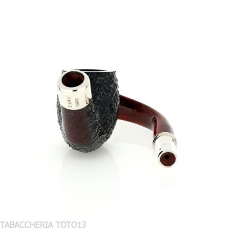 Peterson Newgrange spigot Sandblasted 69 Fishtail Bent Billiard - Pipe