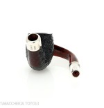 Peterson Newgrange spigot Sandblasted 69 Fishtail Bent Billiard - Pipe