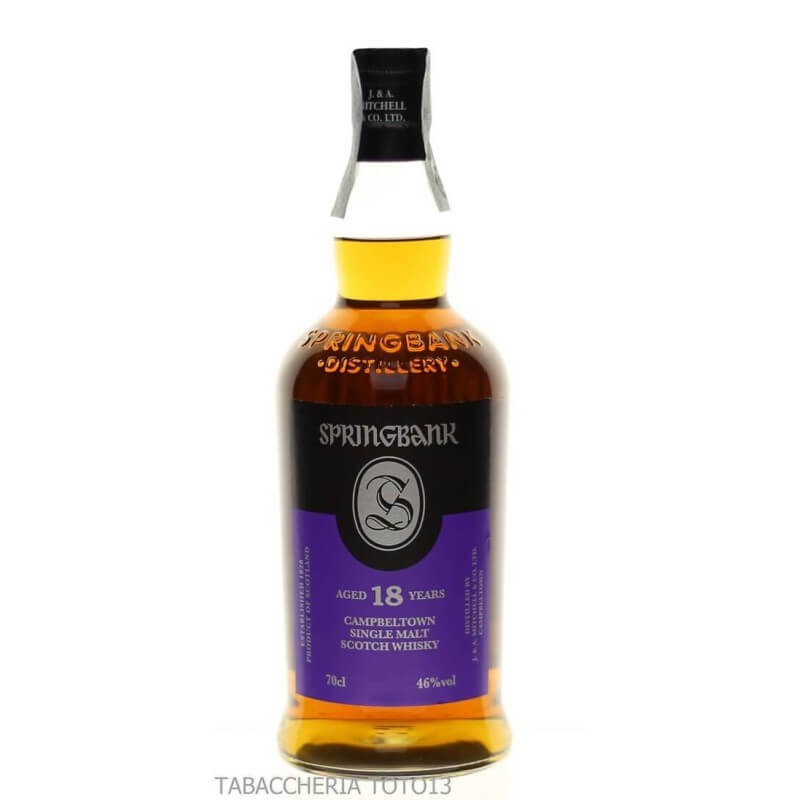 Springbank 18 Y.O. Single Malt Vol.46% Cl.70 - Springbank Distillery