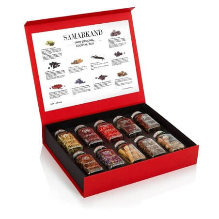 Set de regalo de cóctel profesional Especias y hierbas premium - 495 gramos Botánicos y especias - Accesorios Para Vinos Y Li