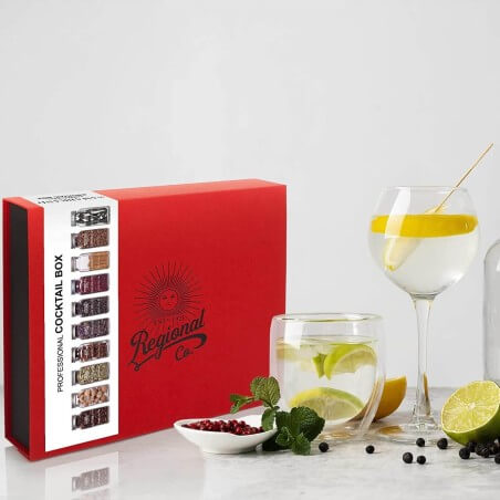 Set de regalo de cóctel profesional Especias y hierbas premium - 495 gramos Botánicos y especias - Accesorios Para Vinos Y Li