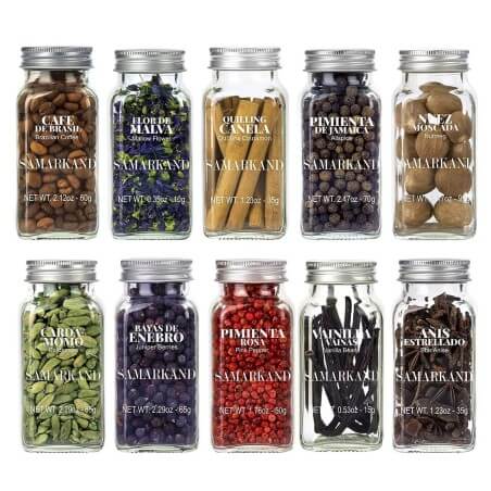 Professional Cocktail Gift Set Premium Spices & Herbs - 495 grams Botanicals & Spices - Accessories For Wine & Spirits And Gl