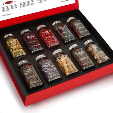 Professional Cocktail Gift Set Premium Spices & Herbs - 495 grams Botanicals & Spices - Accessories For Wine & Spirits And Gl